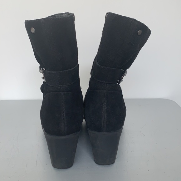 Winterized suede mod calf booties - Picture 5 of 6